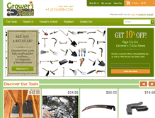 Tablet Screenshot of growerstools.com